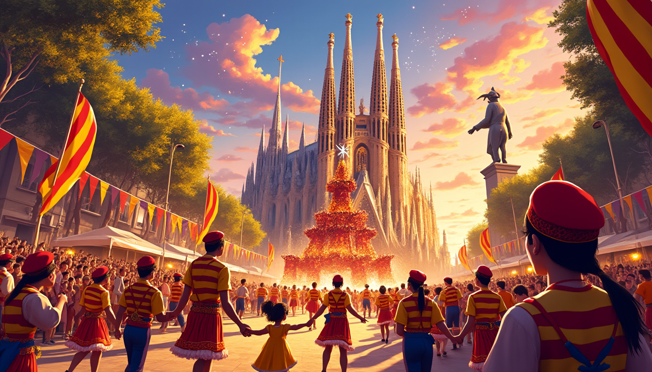 découvrez la fête de la mercè à barcelone grâce à notre guide complet. plongez dans les traditions catalanes, les événements incontournables et les spectacles fascinants qui animent la ville chaque année. ne manquez pas cette célébration colorée et vibrante qui fait la renommée de barcelone!