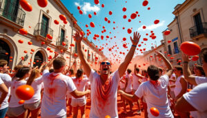 découvrez la tomatina à buñol en 2025 avec notre guide complet ! plongez dans cette expérience insolite de bataille de tomates, apprenez tout sur l'histoire, les traditions, les conseils pratiques et les meilleures façons de profiter de cet événement unique. ne manquez pas cette fête colorée et extravagante !