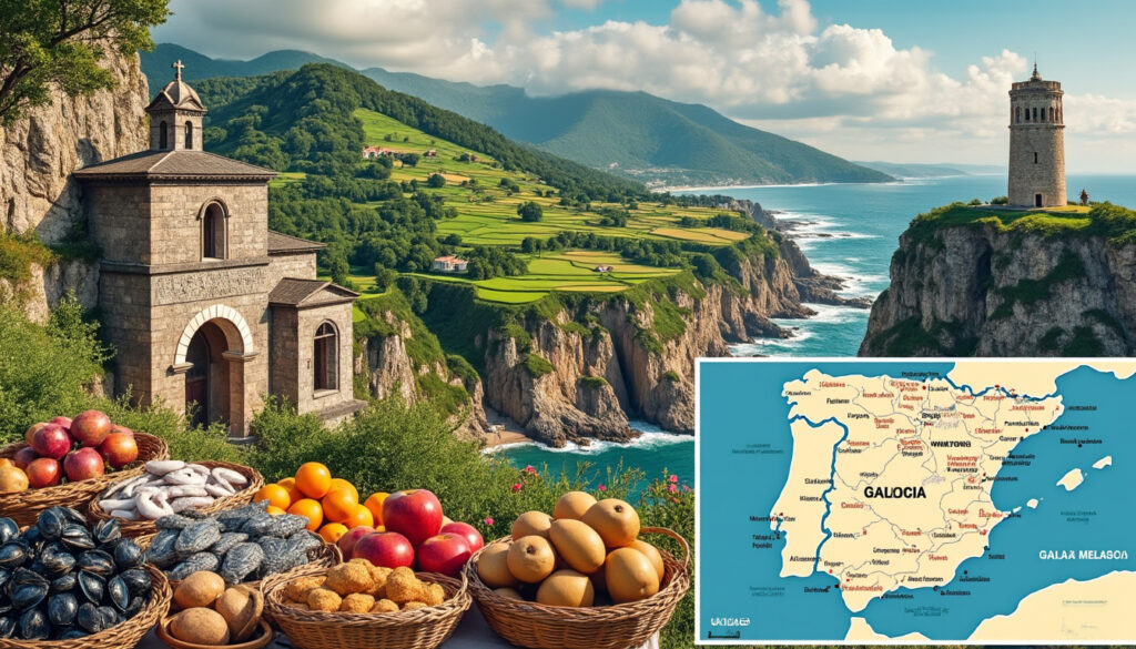 découvrez la galice à travers son histoire fascinante, sa géographie unique, son économie dynamique et ses faits marquants. explorez également des cartes détaillées pour mieux comprendre cette région emblématique du nord-ouest de l'espagne.